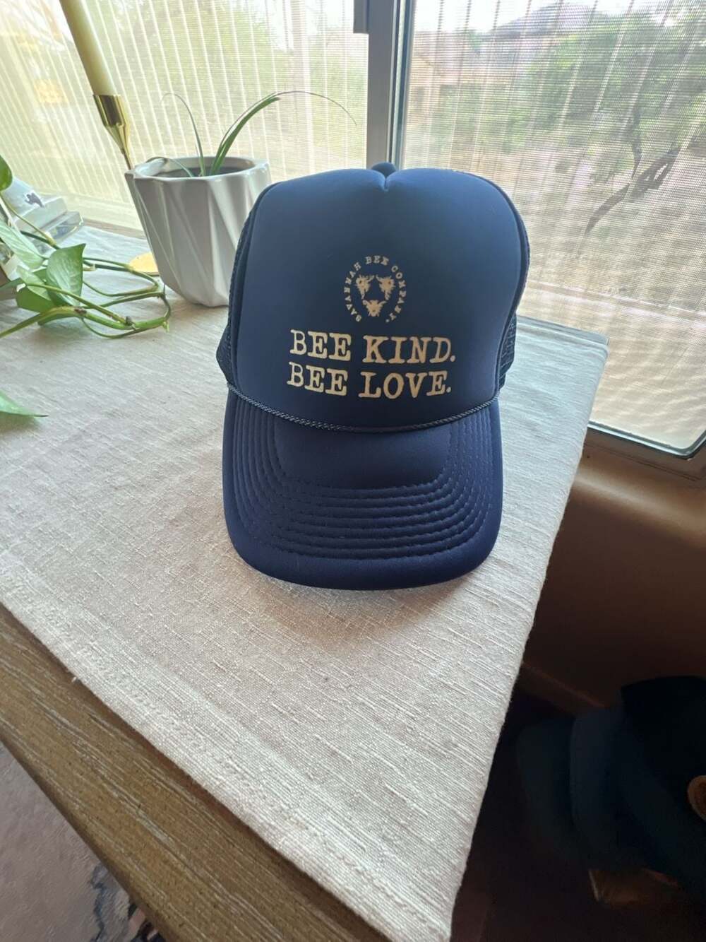 Savannah Bee Company Bee Kind Bee Love Mesh Trucker Hat